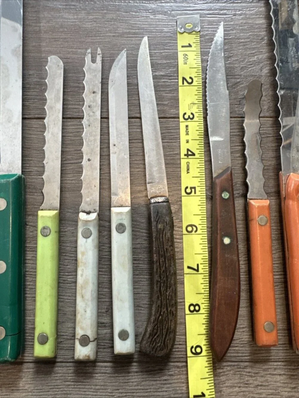 Vintage Kitchen Knives Lot of 15 Various 50s 60s Gadgets USA Rusted Estate Find